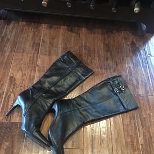 Shoe size 10 Ralph Lauren black leather boots